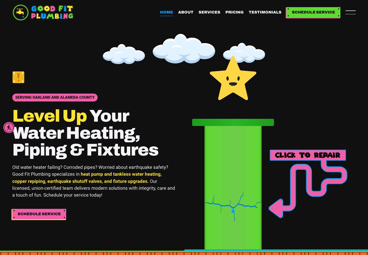 Good Fit Plumbing website preview