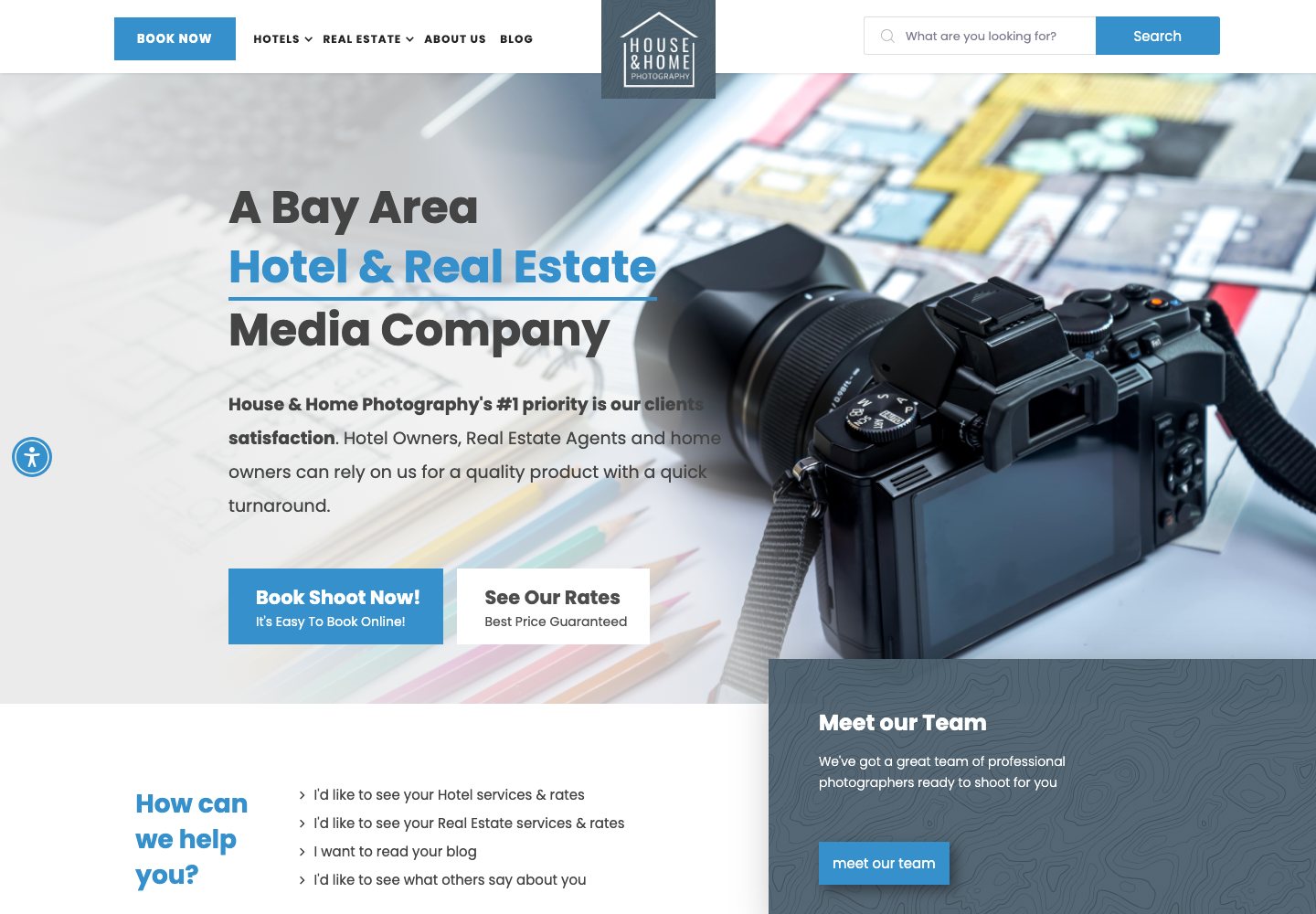 House & Home Photography website preview